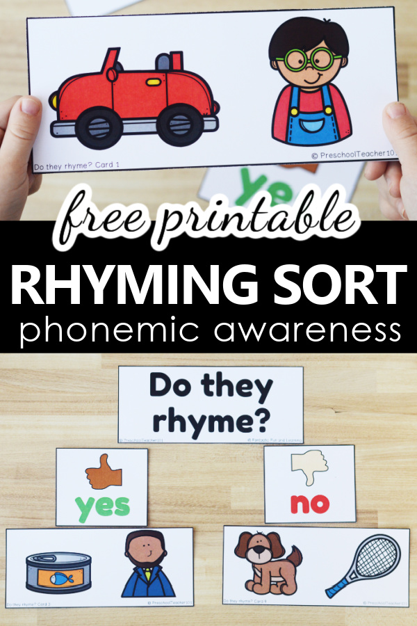 Rhyming Sort Phonological Awareness Prin...
