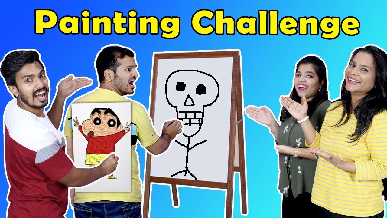 Funniest Painting Challenge | Drawing Competition | Hungry Birds