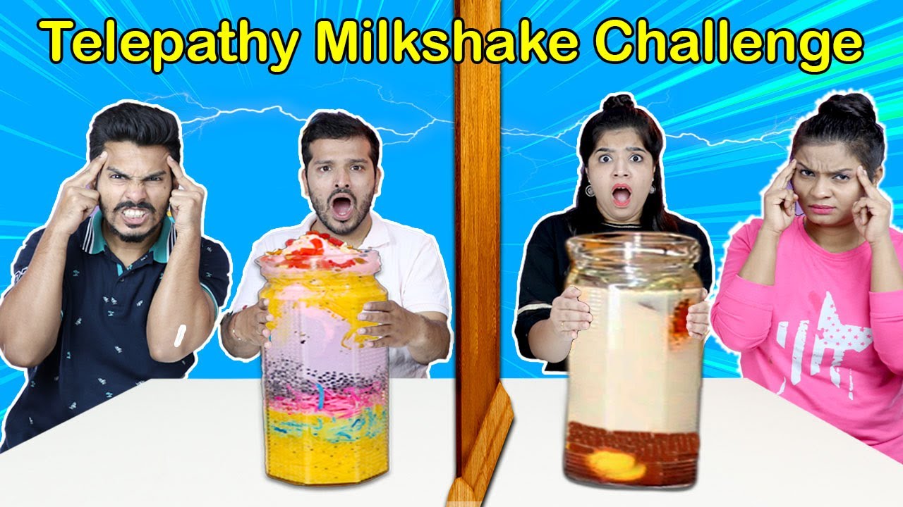Twin  Telepathy Milkshake Challenge | Food Challenge India | Hungry Birds