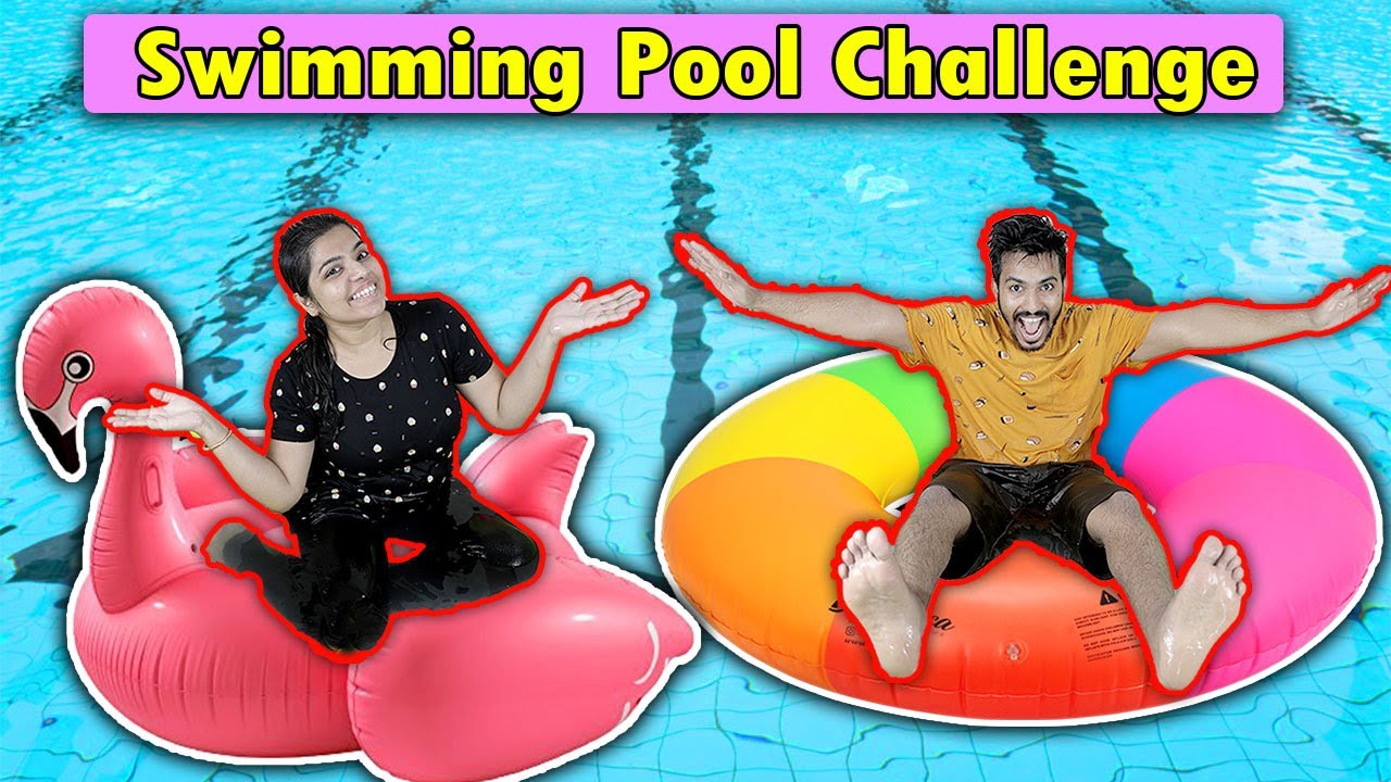 Funniest Swimming Pool Challenge | Hungry Birds